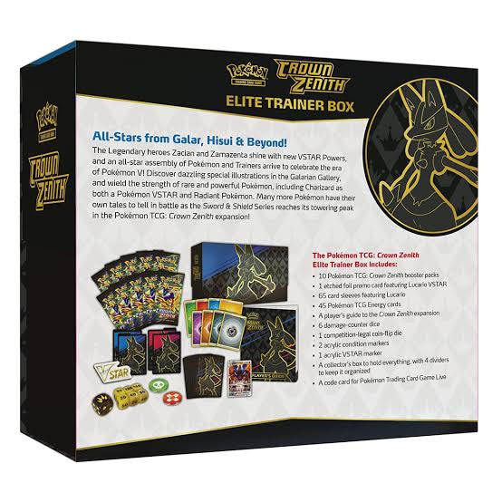 Crown Zenith Elite Trainer Box POKEMON TCG